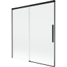 Mexen Rox 2-szárnyú tolóajtós fürdőkád paraván 150 x 150 cm, átlátszó, fekete - 8C9-150-001-70-00