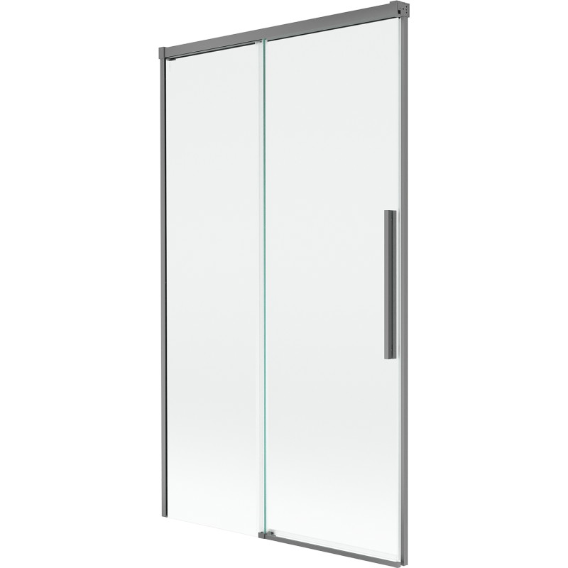 Mexen Rox kétszárnyú csúsztatható fürdőkád paraván, 100 x 150 cm, átlátszó, gun metal - 8C9-100-001-95-00