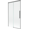 Mexen Rox paravan de cadă de baie cu două aripi glisante 100 x 150 cm, transparent, gun metal - 8C9-100-001-95-00