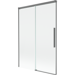 Mexen Rox Mexen Rox 2-szárnyas, széthúzható fürdőkád paraván 120 x 150 cm, átlátszó, gun metal - 8C9-120-001-95-00