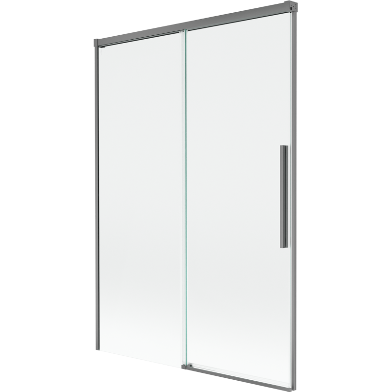 Mexen Rox 2-szárnyú, toló fürdőkád paraván 120 x 150 cm, átlátszó, gun metal - 8C9-120-001-95-00