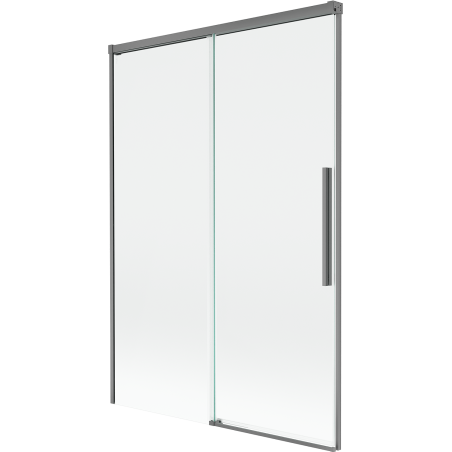 Mexen Rox 2-szárnyú, toló fürdőkád paraván 120 x 150 cm, átlátszó, gun metal - 8C9-120-001-95-00