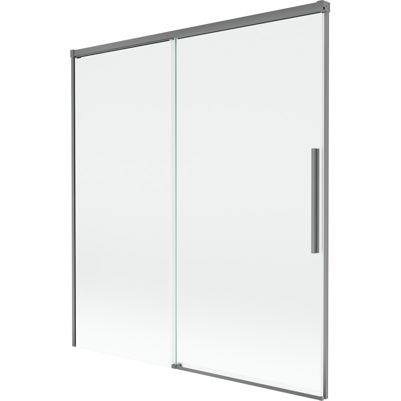 Mexen Rox paravan cadă de baie cu 2 aripi, culisant, 150 x 150 cm, transparent, gun metal - 8C9-150-001-95-00