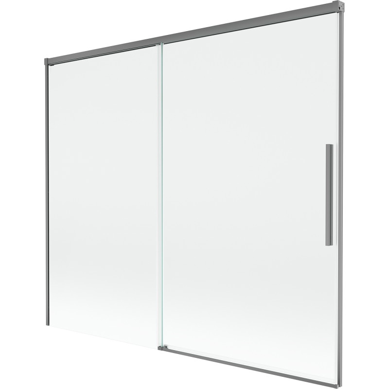 Mexen Rox paravan cadă 2-panouri glisante 180 x 150 cm, transparent, gun metal - 8C9-180-001-95-00