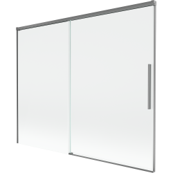 Mexen Rox ecran de cadă 2-panouri glisant 190 x 150 cm, transparent, metal de armă - 8C9-190-001-95-00