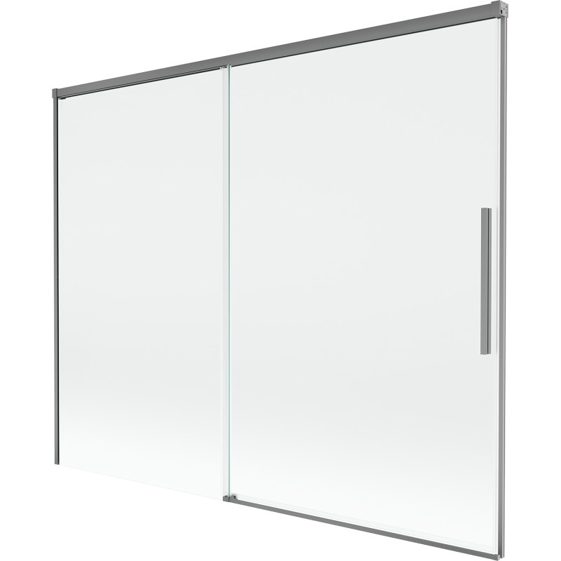 Mexen Rox ecran de cadă 2-panouri glisant 190 x 150 cm, transparent, metal de armă - 8C9-190-001-95-00