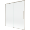 Mexen Rox paravan cadă cu 2 aripi glisante 150 x 150 cm, transparent, nichel periat - 8C9-150-001-97-00
