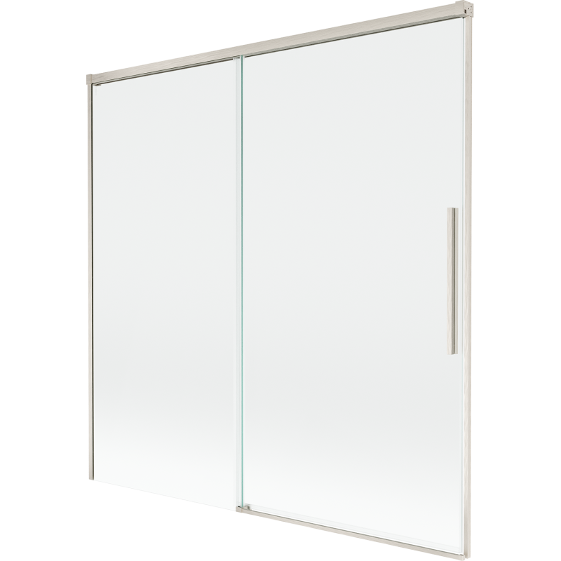 Mexen Rox paravan de baie cu 2 panouri glisante 160 x 150 cm, transparent, nichel periat - 8C9-160-001-97-00