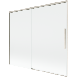 Mexen Rox paravan de cadă cu 2 canaturi glisant, 180 x 150 cm, transparent, nichel periat - 8C9-180-001-97-00