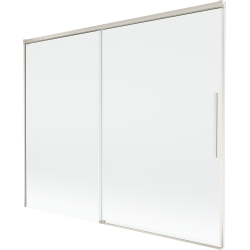 Mexen Rox paravan de cadă cu 2 uși glisante 190 x 150 cm, transparent, nichel periat - 8C9-190-001-97-00