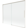 Mexen Rox paravan de cadă cu 2 uși glisante 190 x 150 cm, transparent, nichel periat - 8C9-190-001-97-00