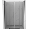 Mexen Rox Duo uși de duș culisante 150 cm, transparent, negre - 8C2-150-002-70-00