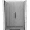 Mexen Rox uși de duș culisante 160 cm, transparente, negre - 8C2-160-002-70-00