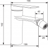 Mexen Zero baterie bidet crom - 71120-00