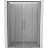 Mexen Rox tolóajtós zuhanyajtó 140 cm, áttetsző, gun metal - 8C2-140-002-95-00