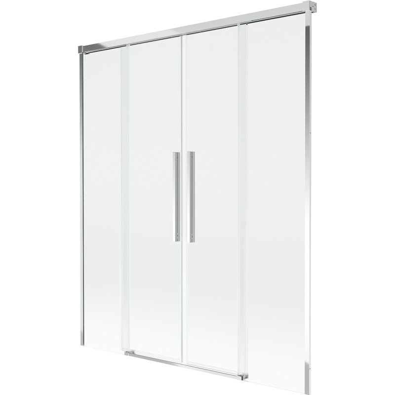 Mexen Rox 2-szárnyas, toló kádparaván 150 x 150 cm, átlátszó, króm - 8C9-150-002-01-00