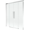 Mexen Rox 2-paneles fürdőkád paraván 150 x 150 cm, átlátszó, króm - 8C9-150-002-01-00