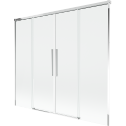 Mexen Rox paravan pentru cadă, cu 2 uși glisante, 170 x 150 cm, transparent, crom - 8C9-170-002-01-00