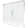 Mexen Rox paravan de cadă, cu 2 canaturi glisante, 170 x 150 cm, transparent, crom - 8C9-170-002-01-00
