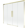 Mexen Rox paravan de cadă cu 2 aripi glisante 170 x 150 cm, transparent, auriu - 8C9-170-002-50-00