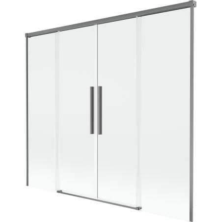 Mexen Rox paravan cadă 2 foi glisant 170 x 150 cm, transparent, metal armat - 8C9-170-002-95-00