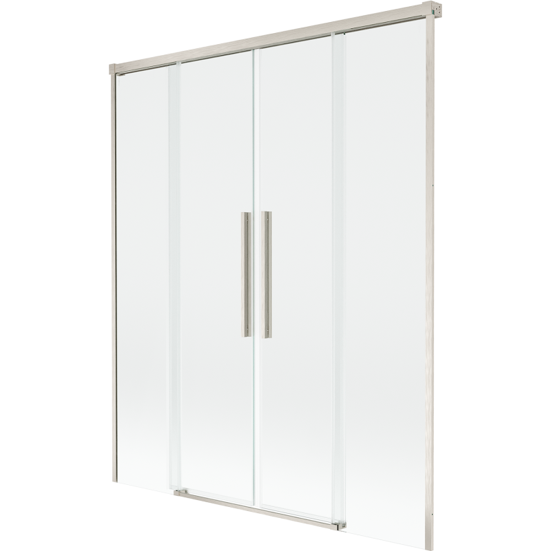 Mexen Rox paravan de duș cu 2 uși glisante 150 x 150 cm, transparent, nichel periat - 8C9-150-002-97-00