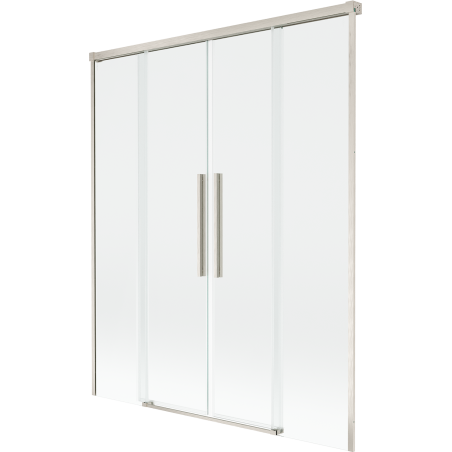 Mexen Rox paravan de duș cu 2 uși glisante 150 x 150 cm, transparent, nichel periat - 8C9-150-002-97-00