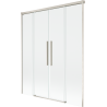 Mexen Rox paravan de duș cu 2 uși glisante 150 x 150 cm, transparent, nichel periat - 8C9-150-002-97-00