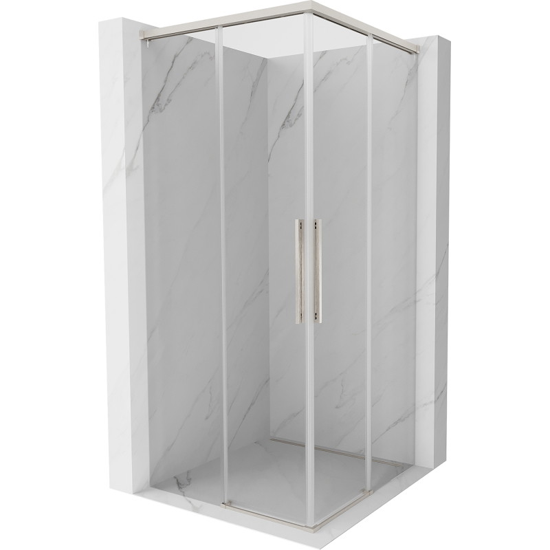 Mexen Rox Cabină de duș glisantă Duo 90 x 90 cm, transparentă, nichel periat - 8C2D-090-090-97-00