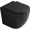 Mexen Lena vas de toaletă wc de podea Rimless Tornado cu capac cu închidere lentă slim, duroplast, negru mat - 3222T4085