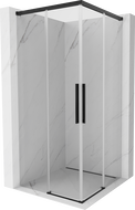 Mexen Rox Duo cabină de duș glisantă 75 x 75 cm, transparentă, neagră - 8C2D-075-075-70-00