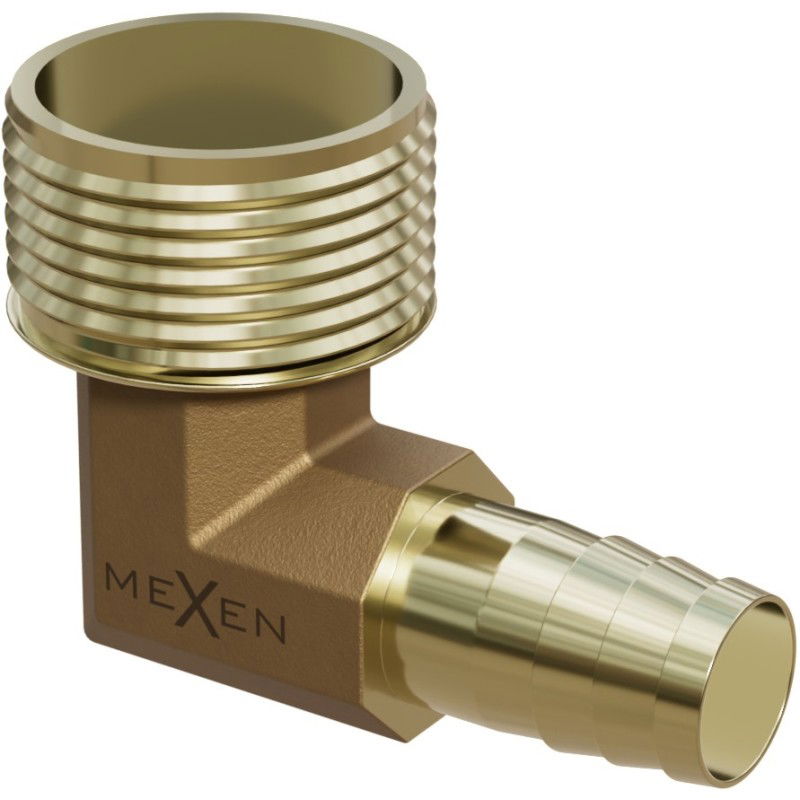 Mexen BRASS tömlő csatlakozó könyök réz 1/2 AG x 10 mm - W97423-1210