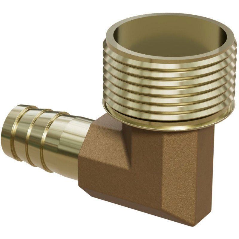 Mexen BRASS cuplaj furtun cot din alamă 1/2 GZ x 10 mm - W97423-1210