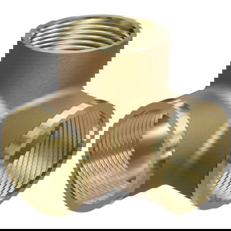 Mexen BRASS Tee din alamă 3D 1/2 GW x 1/2 GW x 1/2 GW - W97425-121212