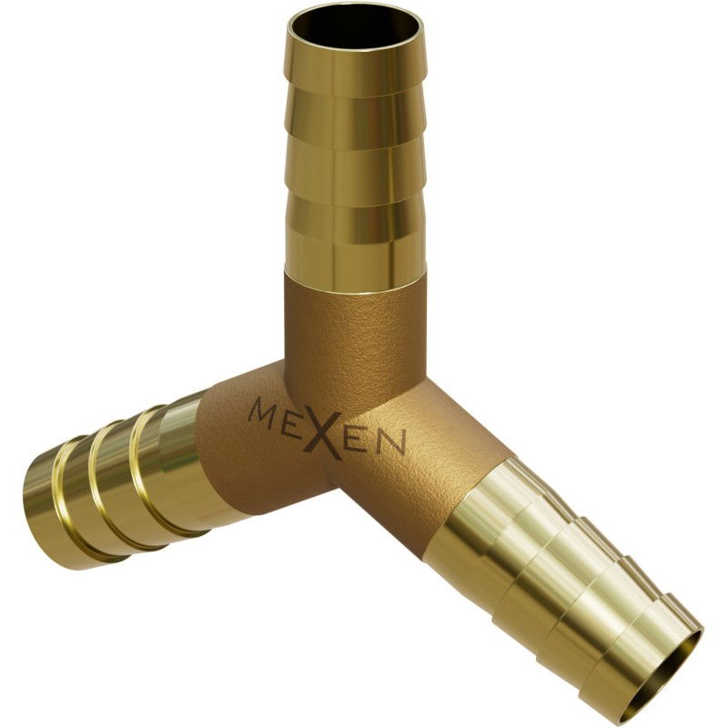 Mexen BRASS Y elosztócső sárgarézből 8 x 8 x 8 mm - W97429-080808