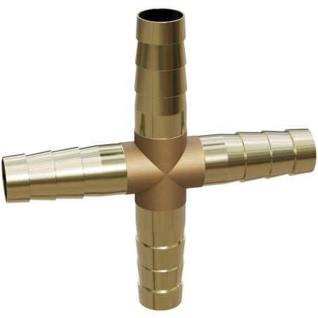 Mexen BRASS sárgaréz X tömlőelosztó 10 x 10 x 10 x 10 mm - W97432-10101010
