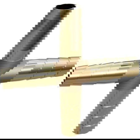 Mexen BRASS szabályozó idom tömlőhöz X rézből 10 x 10 x 10 x 10 mm - W97432-10101010