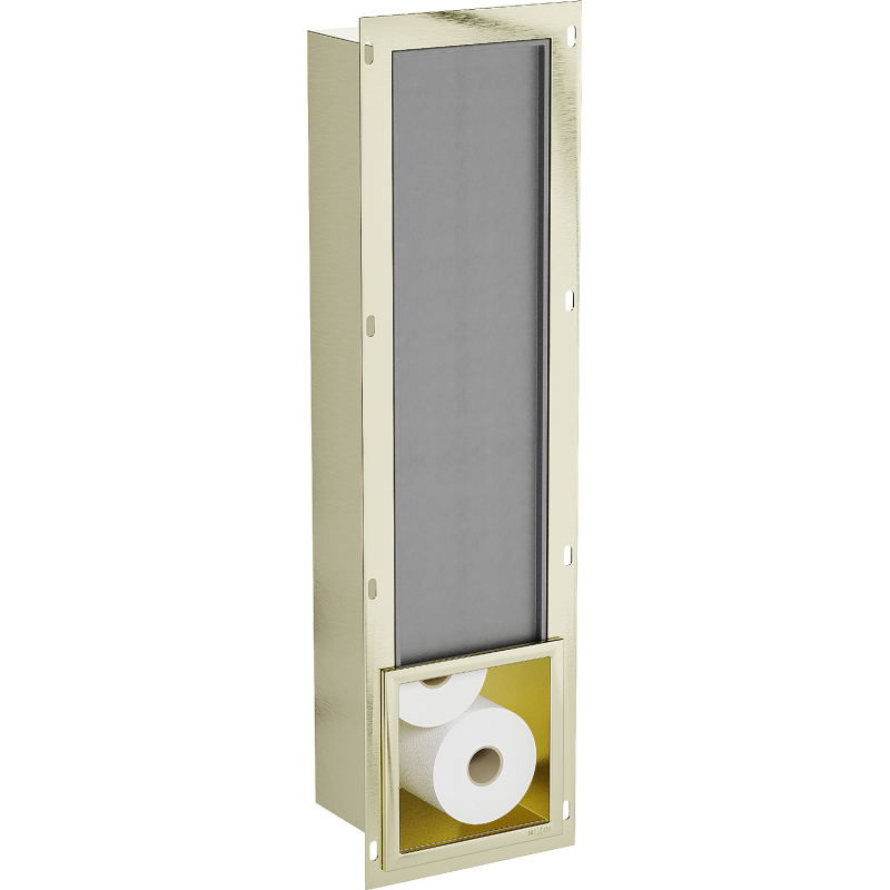 Mexen X-Wall-B dispenser hârtie igienică, aurie periată - 1955