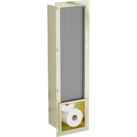 Mexen X-Wall-B dispenser hârtie igienică, aurie periată - 1955