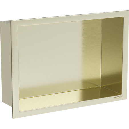 Mexen X-Wall-R poliță de nișă cu margine 30 x 20 cm, aurie periată - 1950302010