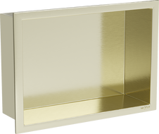 Mexen X-Wall-R beépíthető polc peremmel, 30 x 20 cm, arany szálcsiszolt - 1950302010