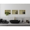 Mexen X-Wall-R poliță de nișă cu margine 30 x 20 cm, aurie periată - 1950302010
