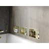 Mexen X-Wall-R poliță de nișă cu margine 30 x 20 cm, aurie periată - 1950302010