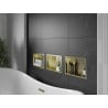 Mexen X-Wall-R poliță de nișă cu margine 30 x 20 cm, aurie periată - 1950302010