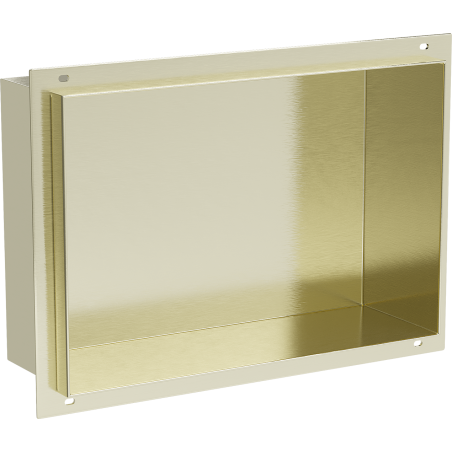 Mexen X-Wall-NR belső polc perem nélkül 30 x 20 cm, arany kefélt - 1951302010