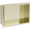 Mexen X-Wall-NR poliță încastrată fără flanșă 30 x 20 cm, auriu periat - 1951302010