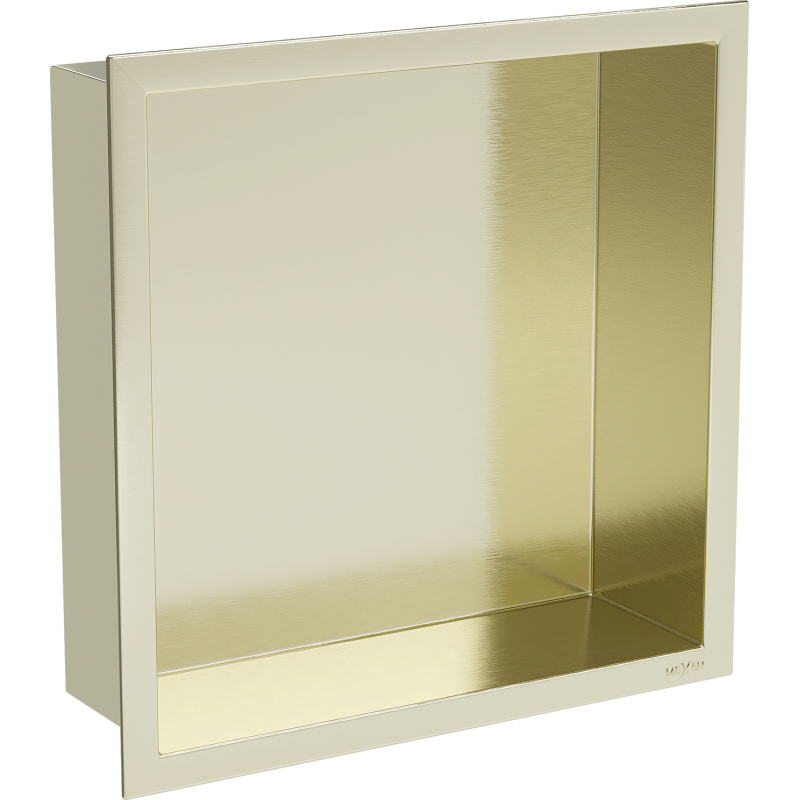 Mexen X-Wall-R raft nișă cu flanșă 30 x 30 cm, auriu periat - 1950303010