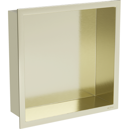 Mexen X-Wall-R raft încastrat cu margine 30 x 30 cm, auriu periat - 1950303010