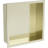 Mexen X-Wall-R raft încastrat cu margine 30 x 30 cm, auriu periat - 1950303010