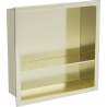 Mexen X-Wall-R fali niche polc peremmel és polccal 30 x 30 cm, arany kefe - 1950303010S